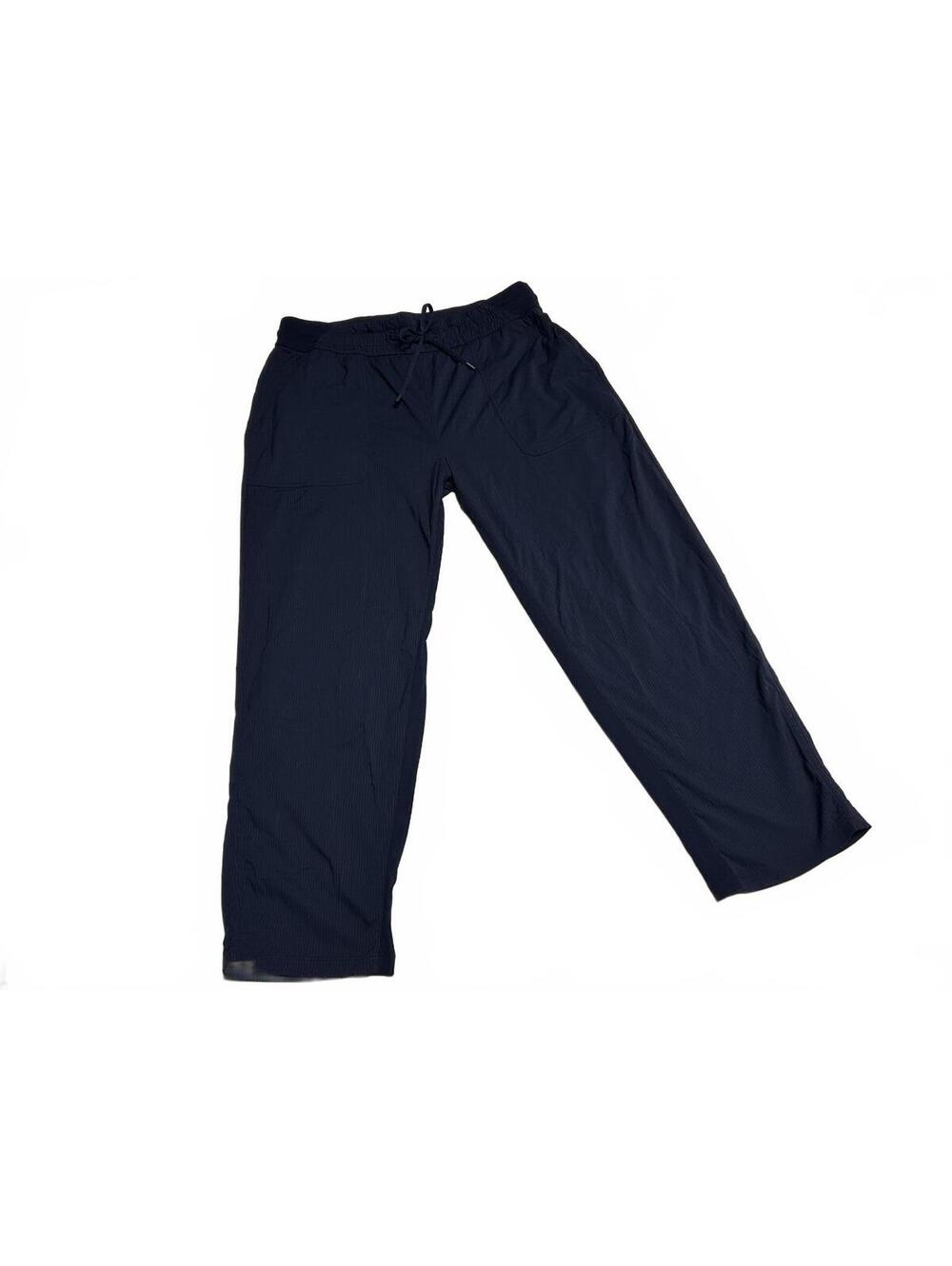 Lululemon Navy Blue Athletic Performance Drawstring Joggers Pants Size 10